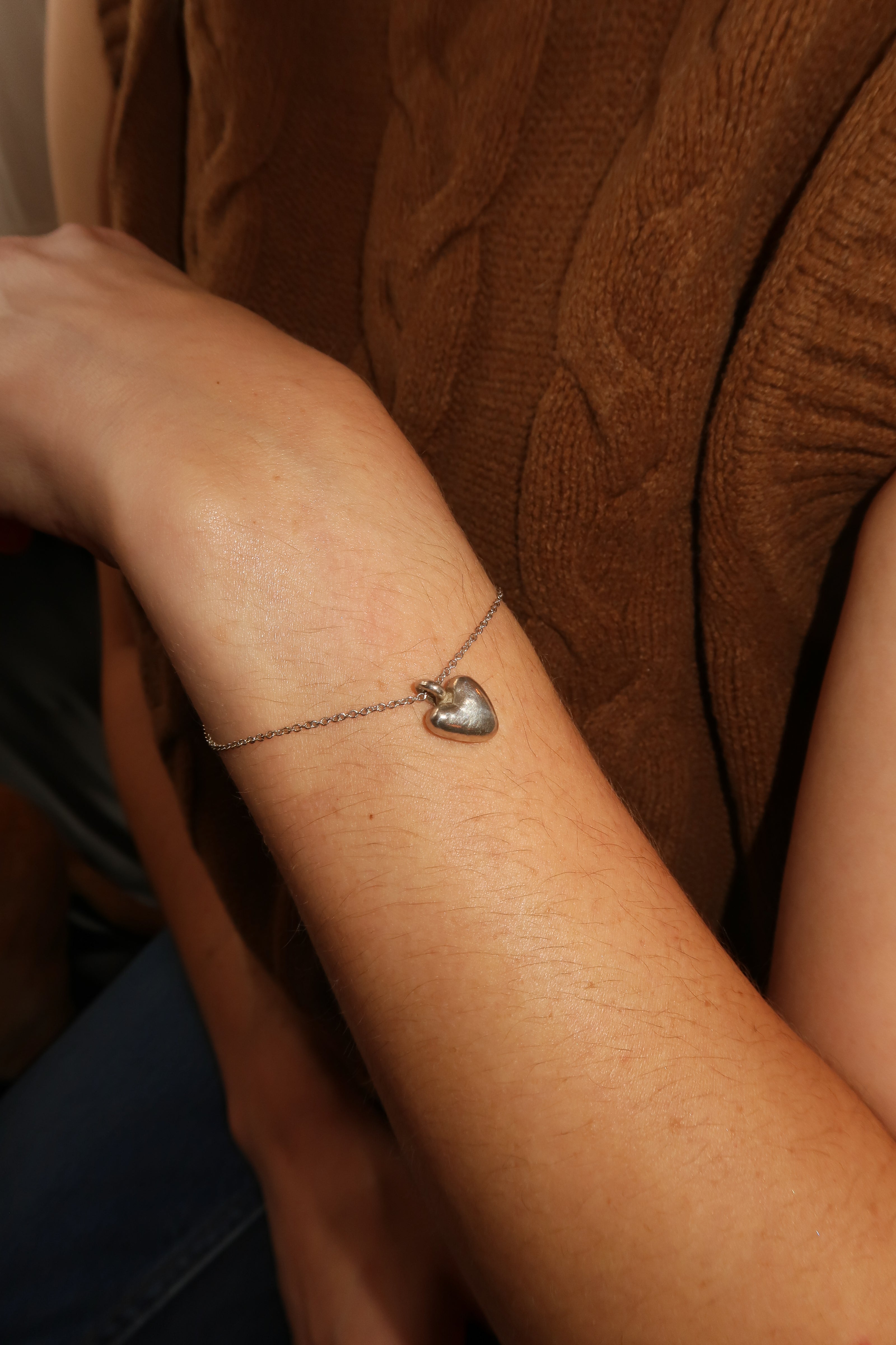 Puffy Heart Pendant Necklace