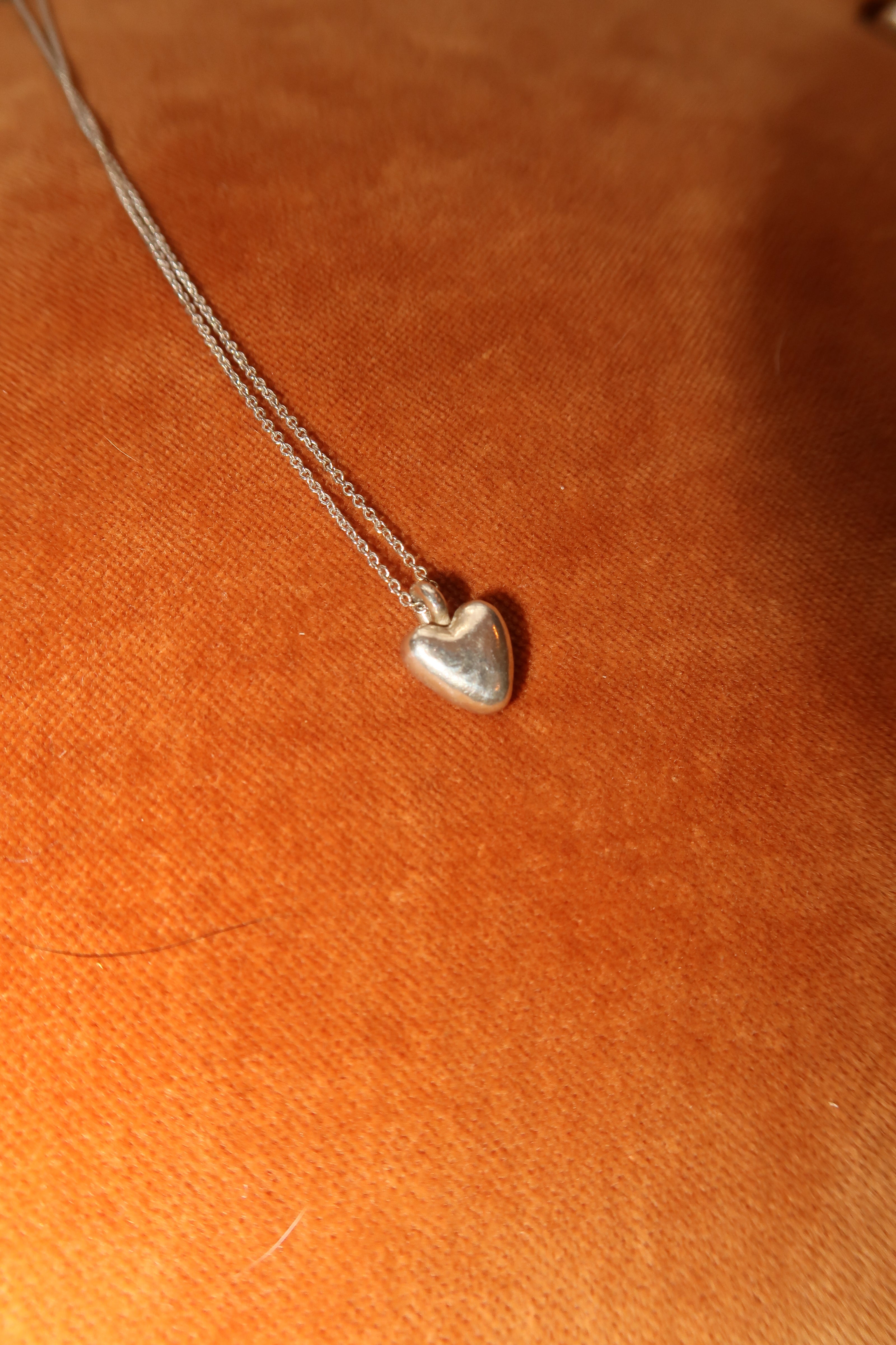 Puffy Heart Pendant Necklace